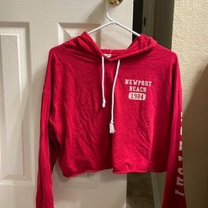 Red Newport Cropped long sleeve